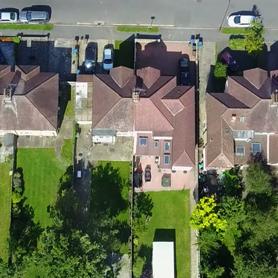 Aerial view of property